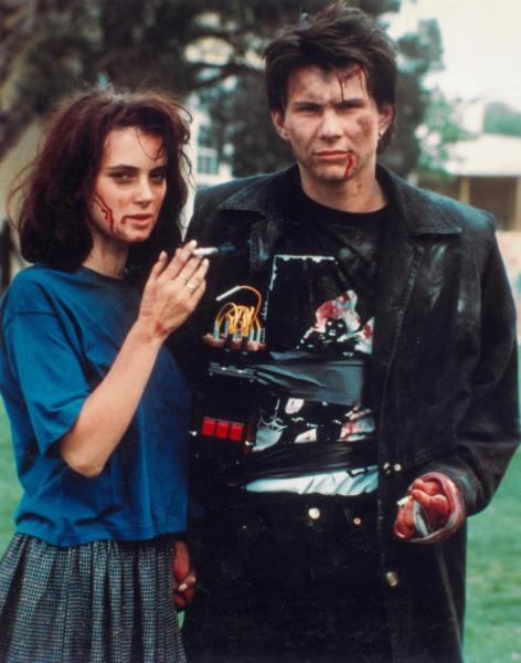 Winona Ryder and Christian Slater as Veronica Sawyer and JD in "Heathers" (1989).