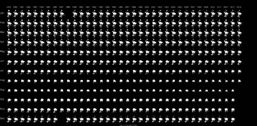 Monthly Arctic sea ice extent between 1979 and 2014, arranged vertically by month and horizontally by year. (NASA/Scientific Visualization Studio) Monthly Arctic sea ice extent between 1979 and 2014, arranged vertically by month and horizontally by year. (NASA/Scientific Visualization Studio)