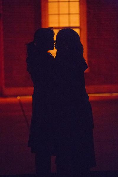 Angela Lin and Sharon Leal in "Stop Kiss" (Photo by Jim Cox)