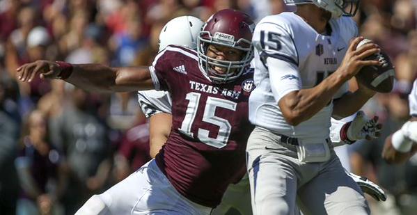 Texas A&M Defensive Lineman Myles Garrett (twitter/@GigEm247)