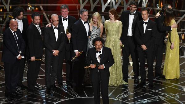 "Birdman" takes home the top awards of the night (Twitter/@THR)