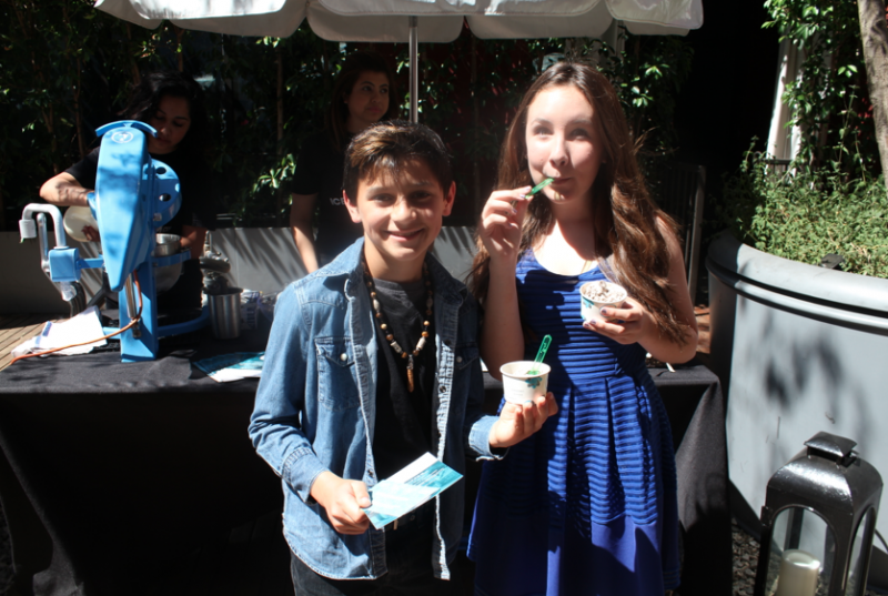 Jackie and Ethan from "Every Witch Way" trying out Ice Cream Lab (Moera Ainai/Neon Tommy). Jackie and Ethan from "Every Witch Way" trying out Ice Cream Lab (Moera Ainai/Neon Tommy).