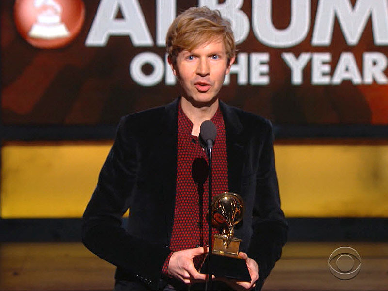 Beck takes Album of the Year (CBS Broadcasting).