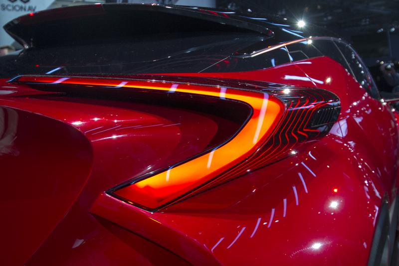 The huge, almond-shaped rear lights on the Scion C-HR (Amou "Joe" Seto/Neon Tommy)