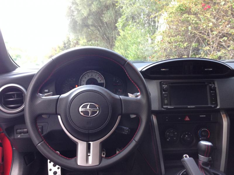 The Scion FR-S's small but sporty interior. (Amou "Joe" Seto/Neon Tommy)