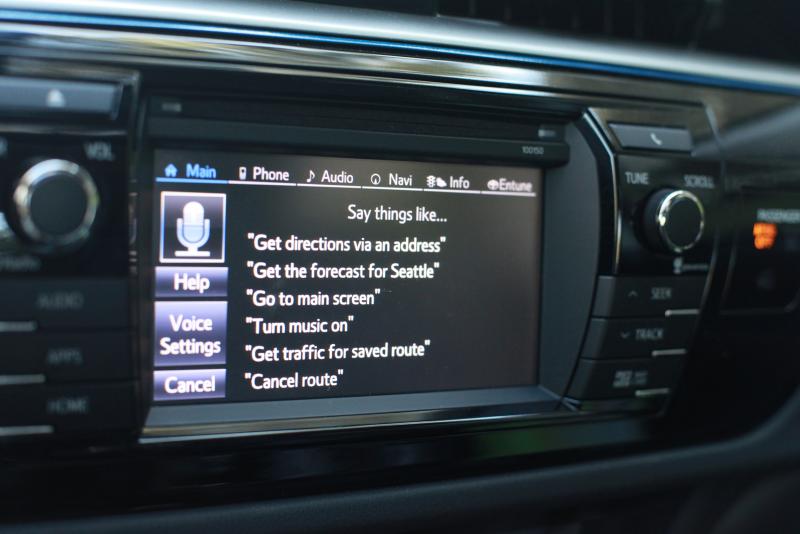 The Advanced Voice Control System on the 2015 Corolla S Premium (Amou "Joe" Seto/Neon Tommy)