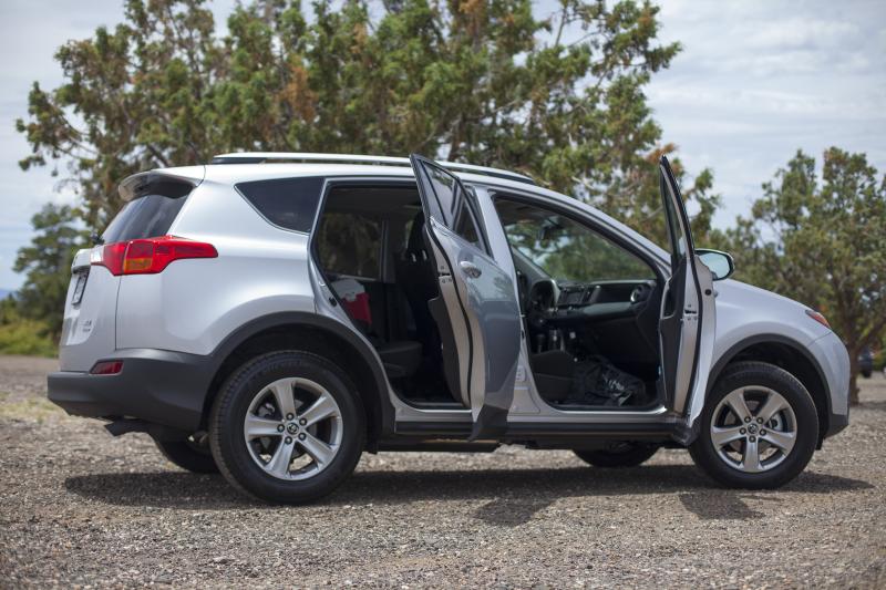 The RAV4 has lots of room for passengers sitting in the front and back. (Amou "Joe" Seto/Neon Tommy)