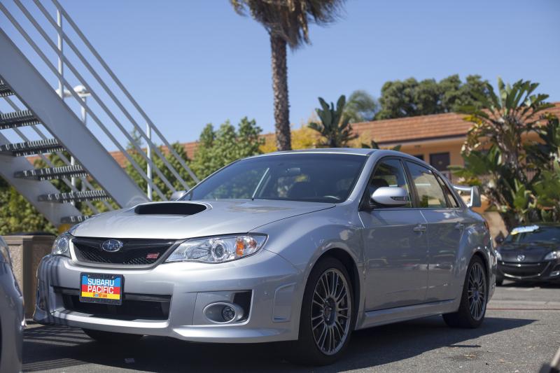 The 2014 Subaru Impreza WRX STI pictured in Ice Silver Metallic (Amou "Joe" Seto/Neon Tommy)