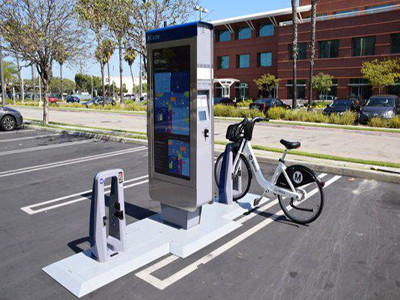 Sample L.A. Bike-share station (@BCycle/Twitter)