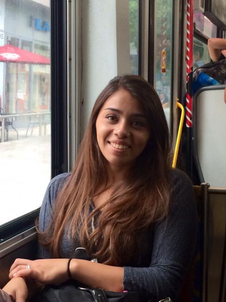 Jimenez rides bus 720 from Downtown to Santa Monica College (Jasmine Kianfard/Neon Tommy)