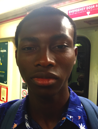 Egwurube on the Metro (David Merrell/Annenberg Media)