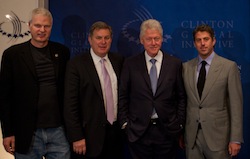 Steve Bing, Founder of Shangri-La Industries; Tim Leiweke, President & CEO, AEG; Former President Bill Clinton; Casey Wasserman, Chairman & CEO, Wasserman Media Group. (Courtesy of Getty Images for AEG) Steve Bing, Founder of Shangri-La Industries; Tim Leiweke, President & CEO, AEG; Former President Bill Clinton; Casey Wasserman, Chairman & CEO, Wasserman Media Group. (Courtesy of Getty Images for AEG)