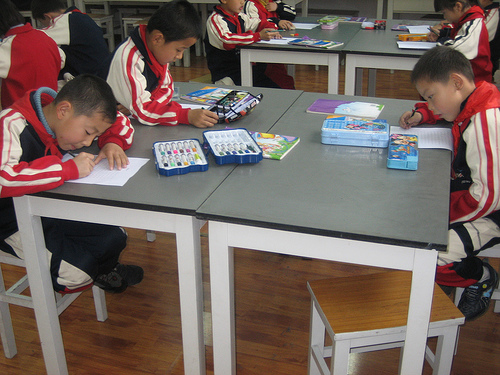 Chinese school children. (Sam Ose/Flickr)