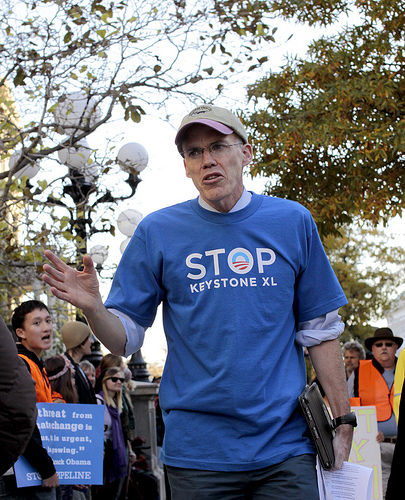 A protestor outside of the White House earlier this year. (Creative Commons)