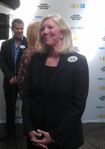 Molly Munger, who is the face and money behind the Prop 38 campaign, is the daughter of Charles Munger, number two to Warren Buffet at Berkshire Hathaway. (Paresh Dave/Neon Tommy) Molly Munger, who is the face and money behind the Prop 38 campaign, is the daughter of Charles Munger, number two to Warren Buffet at Berkshire Hathaway. (Paresh Dave/Neon Tommy)