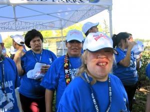 A group of special education students at a recent field opening. (Brianna Sacks/Neon Tommy)