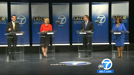 Garcetti, Greuel, James and Perry. Garcetti, Greuel, James and Perry.