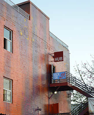 Impact Hub's arts district headquarters. (Chole Marie Rivera/Neon Tommy)