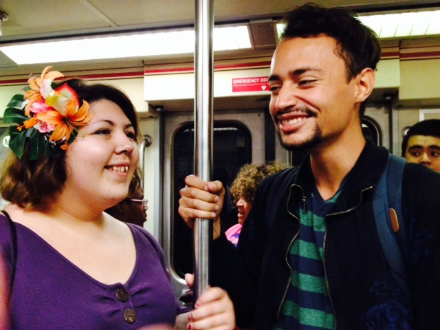 Laughing on the Metro (Helen Zhao / Neon Tommy)