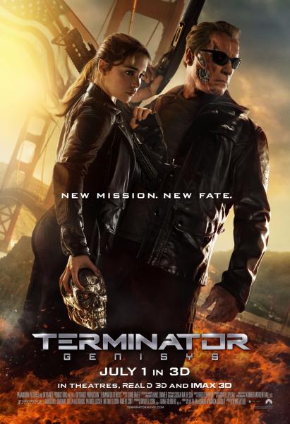 The Guardian (Arnold Schwarzenegger) and Sarah Connor (Emilia Clarke) in "Terminator Genesys" (Paramount Pictures) The Guardian (Arnold Schwarzenegger) and Sarah Connor (Emilia Clarke) in "Terminator Genesys" (Paramount Pictures)