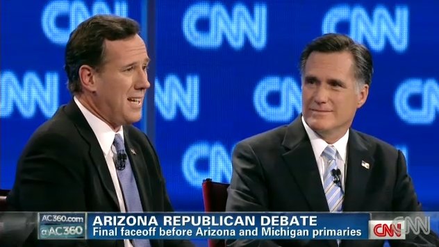 Screen Shot of CNN Debate Screen Shot of CNN Debate