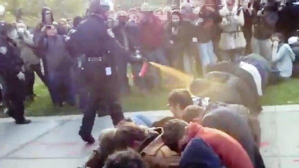 Did police go too far at Occupy UC Davis? (credit Associated Press by way of the Los Angeles Times)