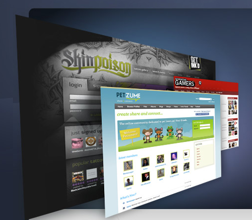 Screen grab from the SocialEngine website. Screen grab from the SocialEngine website.