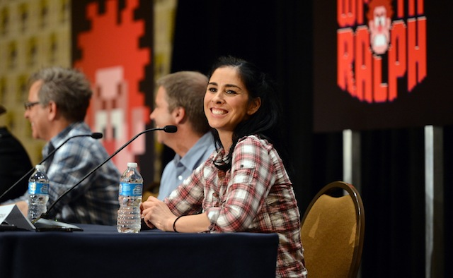 Sarah Silverman at the Wreck-It Ralph press conference (courtesy of Disney)