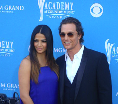 McConaughey with wife Camila Alves in 2010. (Keith Hinkle) McConaughey with wife Camila Alves in 2010. (Keith Hinkle)