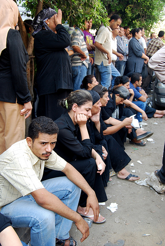Coptic Christians stage a protest outside a hospital in Cairo (Photo via Creative Commons). Coptic Christians stage a protest outside a hospital in Cairo (Photo via Creative Commons).
