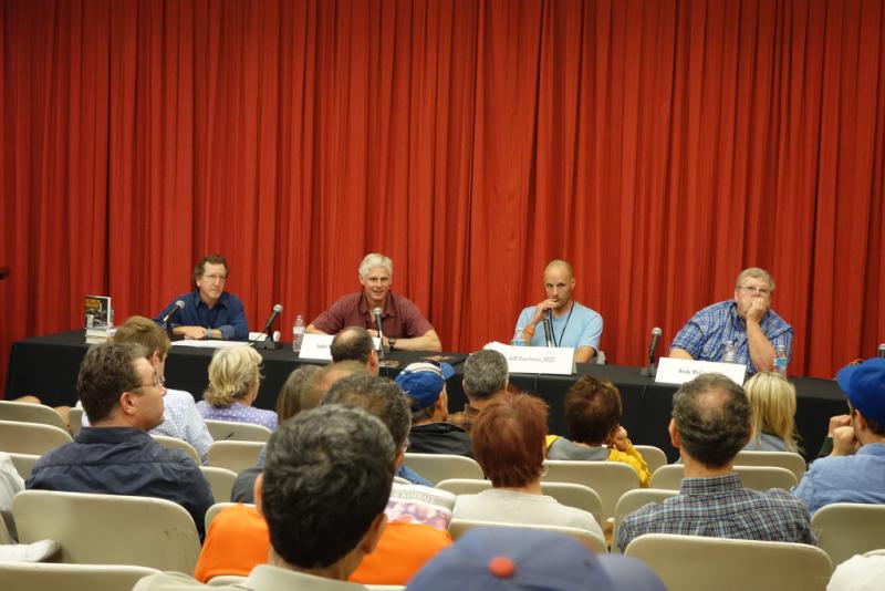 David Davis moderated a discussion with writers who tell their stories through sports (Kevin Tsukii/Creative Commons)
