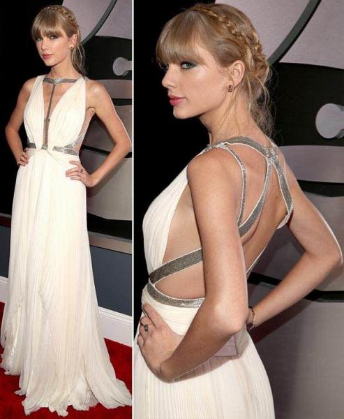 Taylor Swift in J. Mendel. (Pinterest @Deeanita Ramaditya)