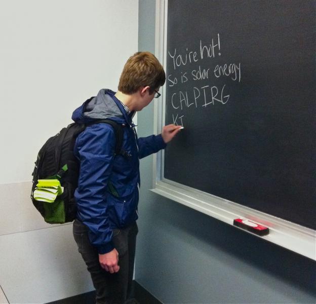 Prior to the kickoff event, Isabel, along with all the other CALPIRG interns and volunteers, had to put all their efforts into getting more people involved in the cause. Prior to the kickoff event, Isabel, along with all the other CALPIRG interns and volunteers, had to put all their efforts into getting more people involved in the cause.