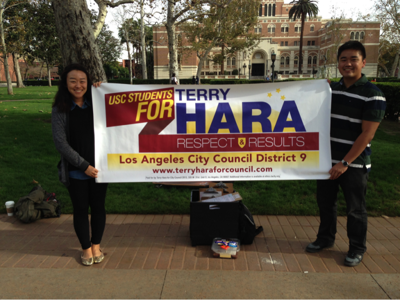 The LAPD Deputy Chief has made USC central to his campaign. The LAPD Deputy Chief has made USC central to his campaign.