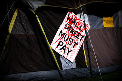 A sign from Occupy L.A.'s camp. (Flickr Creative Commons) A sign from Occupy L.A.'s camp. (Flickr Creative Commons)