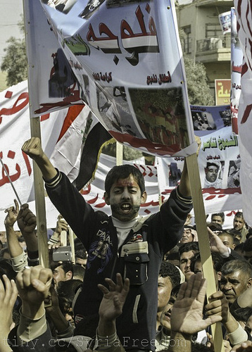 Syrian protestors (Creative Commons) Syrian protestors (Creative Commons)