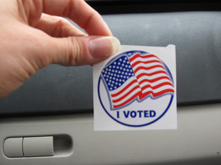 Why don't absentee voters get these nifty stickers? (Flickr Creative Commons) Why don't absentee voters get these nifty stickers? (Flickr Creative Commons)