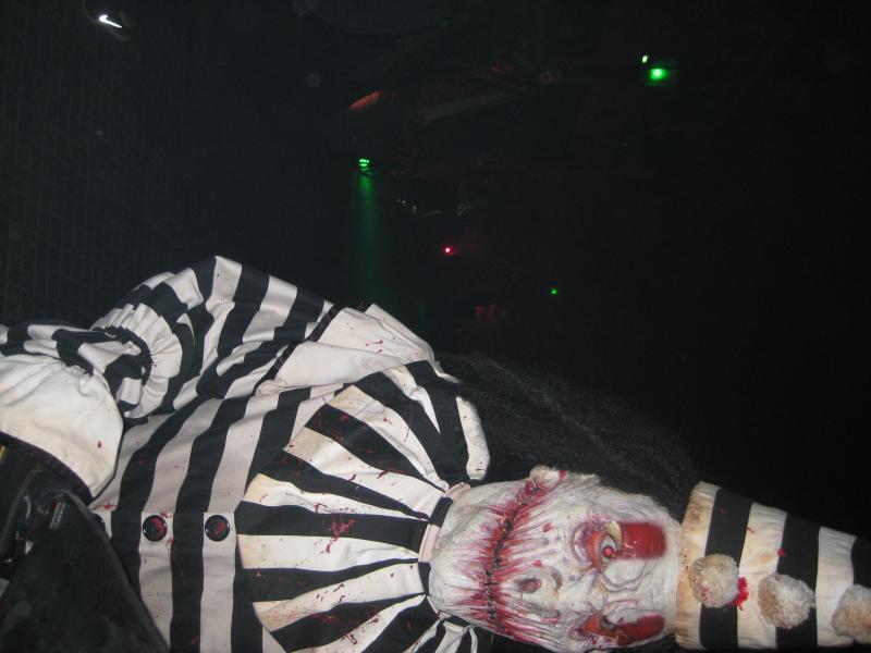 a scare zone performer