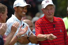George H.W. Bush with Tiger Woods (Creative Commons).
