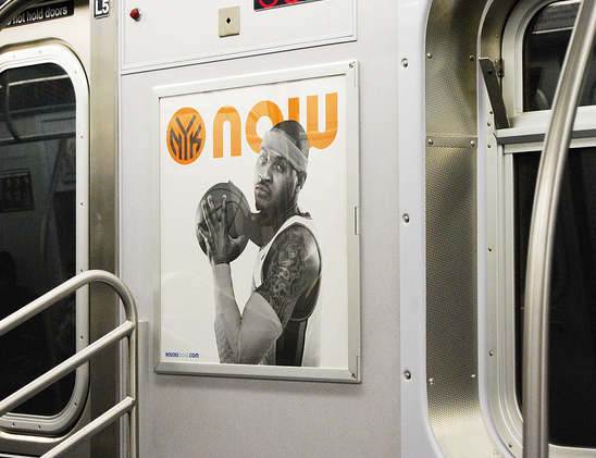 On the subway and on the court, Carmelo Anthony looks to lead the Knicks. (Paul Lowry/Creative Commons) On the subway and on the court, Carmelo Anthony looks to lead the Knicks. (Paul Lowry/Creative Commons)