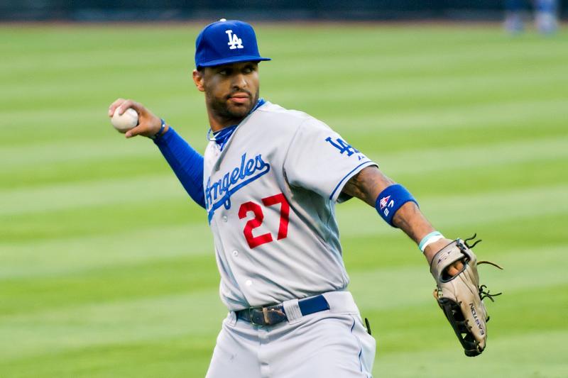 Kemp leads the NL in homers and total bases, and is second in steals. (SD Dirk, Wikimedia Commons)