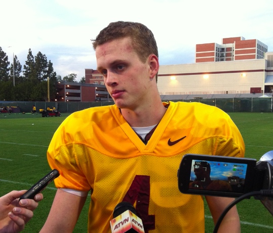 Max Browne called Thursday his best practice at USC. (James Santelli/NT)