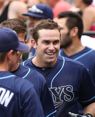 Evan Longoria had plenty to smile about after swinging a Rays wild card. (Keith Allison/Wikimedia Commons)