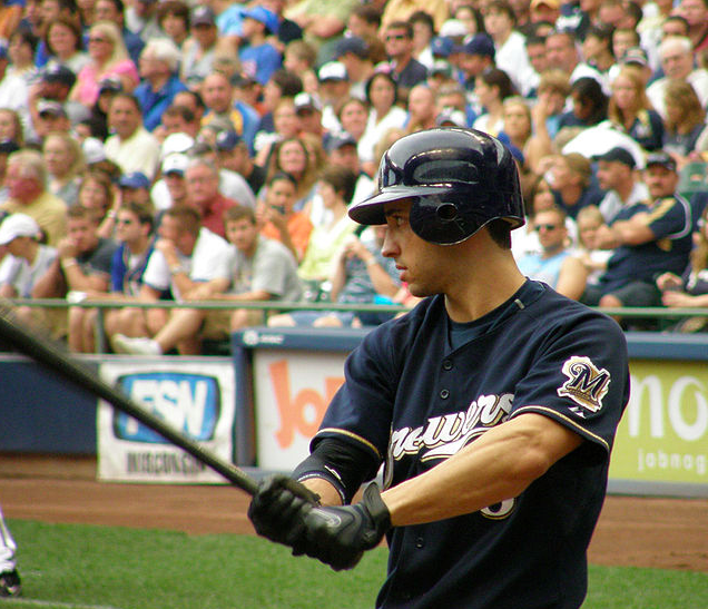 Ryan Braun had his PED suspension reversed, so the Brewers have their best hitter back. (Steve Paluch/Creative Commons)