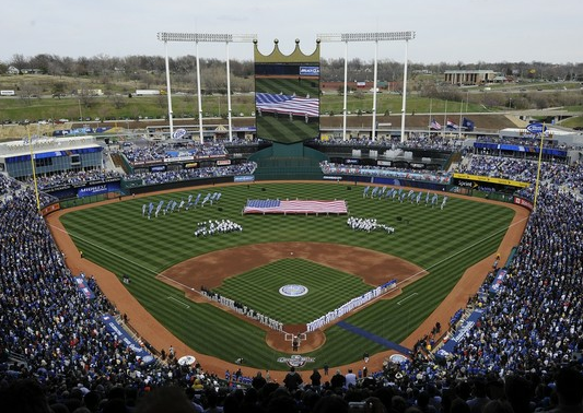 Kauffman Stadium finished up a renovation a couple years ago, and almost had a new roof.