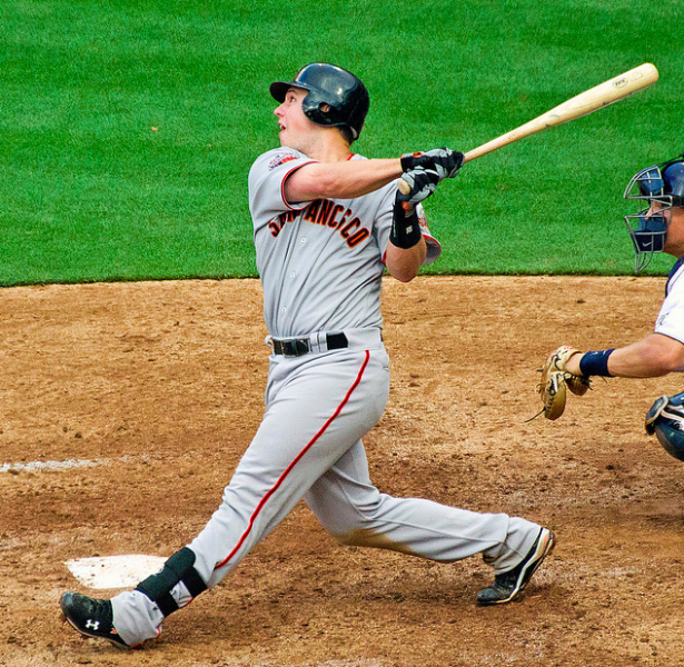 Buster Posey has posted stellar offensive numbers (SD Dirk/Creative Commons)