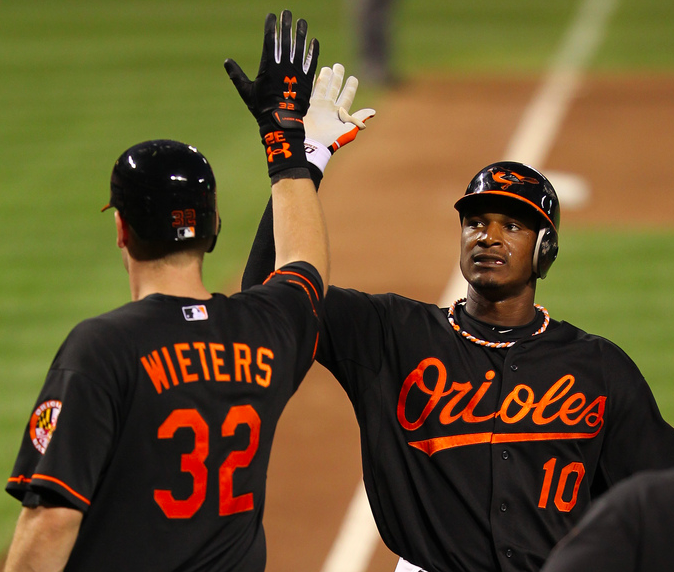 Adam Jones and Matt Wieters led the O's in Wins Above Replacement. (Keith Allison/Creative Commons)