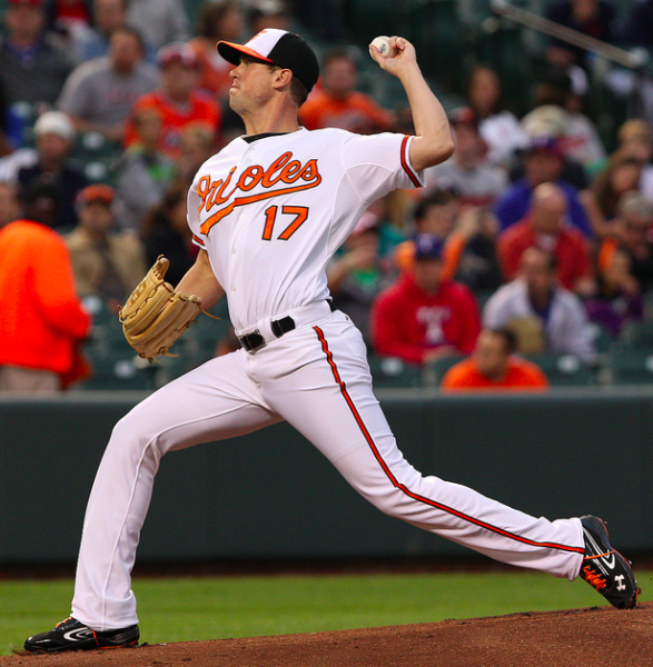 Brian Matusz posted a 1.35 ERA in 18 late-season relief appearances. (Keith Allison/Creative Commons)