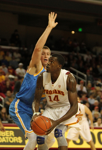 Dewayne Dedmon was held to four points and one rebound against UCLA on Jan. 30. (James Santelli/NT)