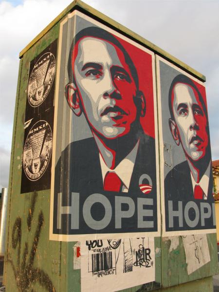 The art world was impacted by artists participating in Obama's 2008 campaign; who's to say that can't happen again? (tonx, Creative Commons)